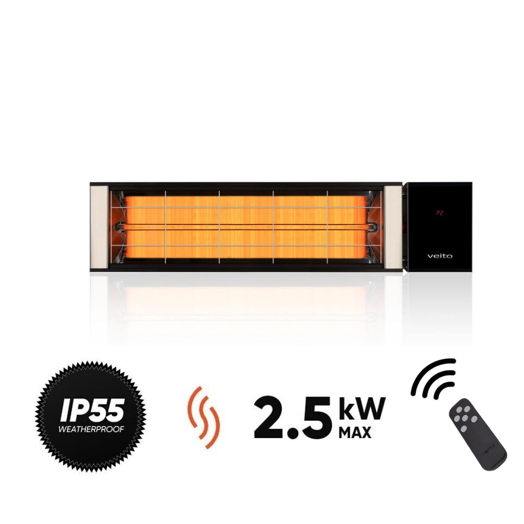 Kolfiber infraröd värmare Veito Nevada R2425