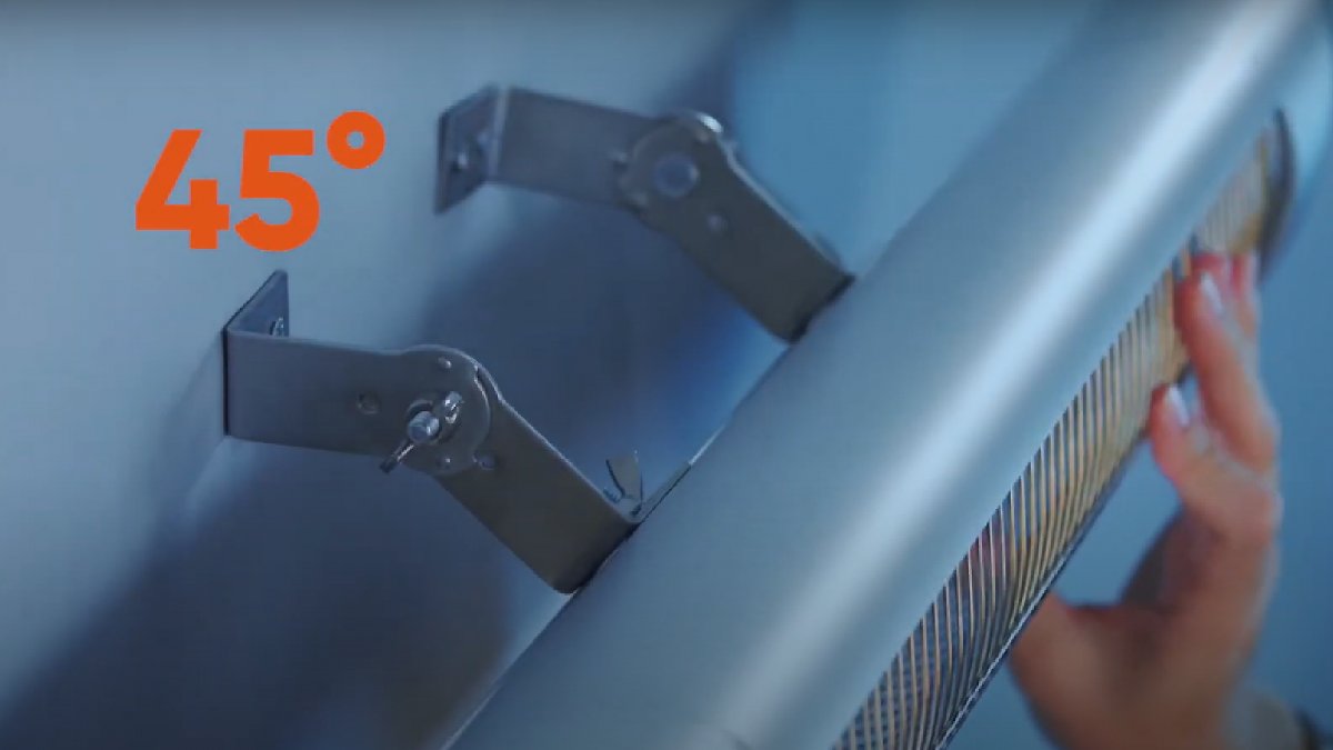 Kolfiber infraröd värmare Veito Blade S svart