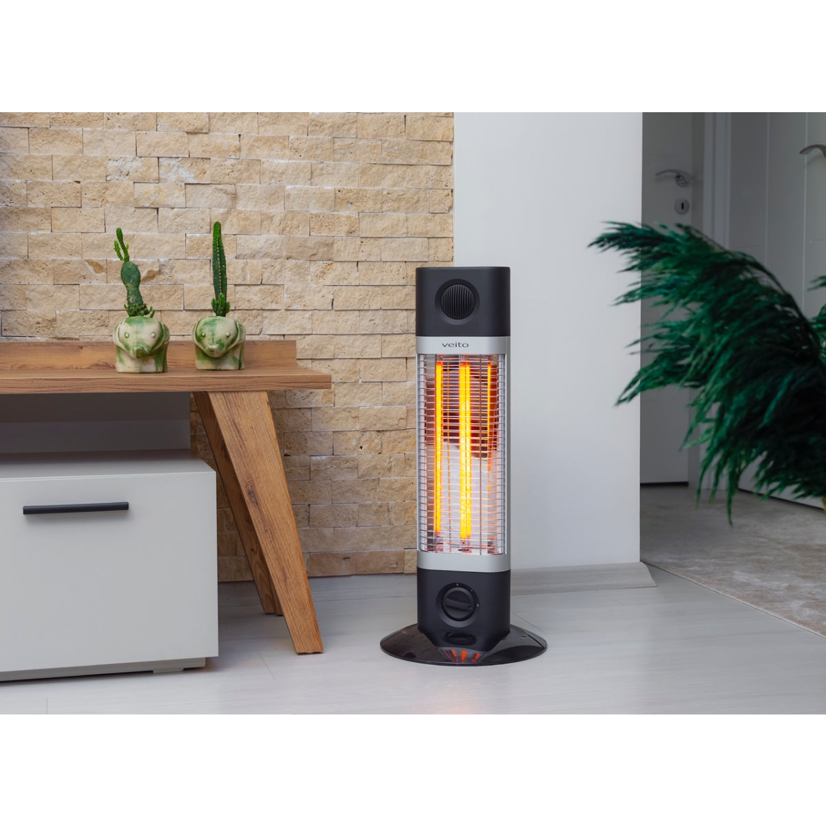 Kolfiber infraröd värmare Veito CH1200 LT svart