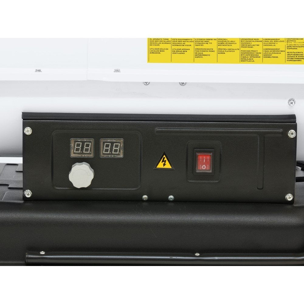 Indirekt brinnande diesel värmare Trotec IDE 30 med stor luftutlopp och skorsten system