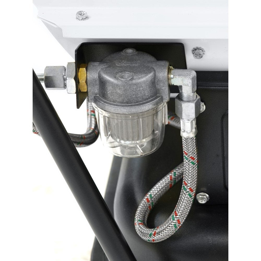 Indirekt brinnande diesel värmare Trotec IDE 30 med stor luftutlopp och skorsten system