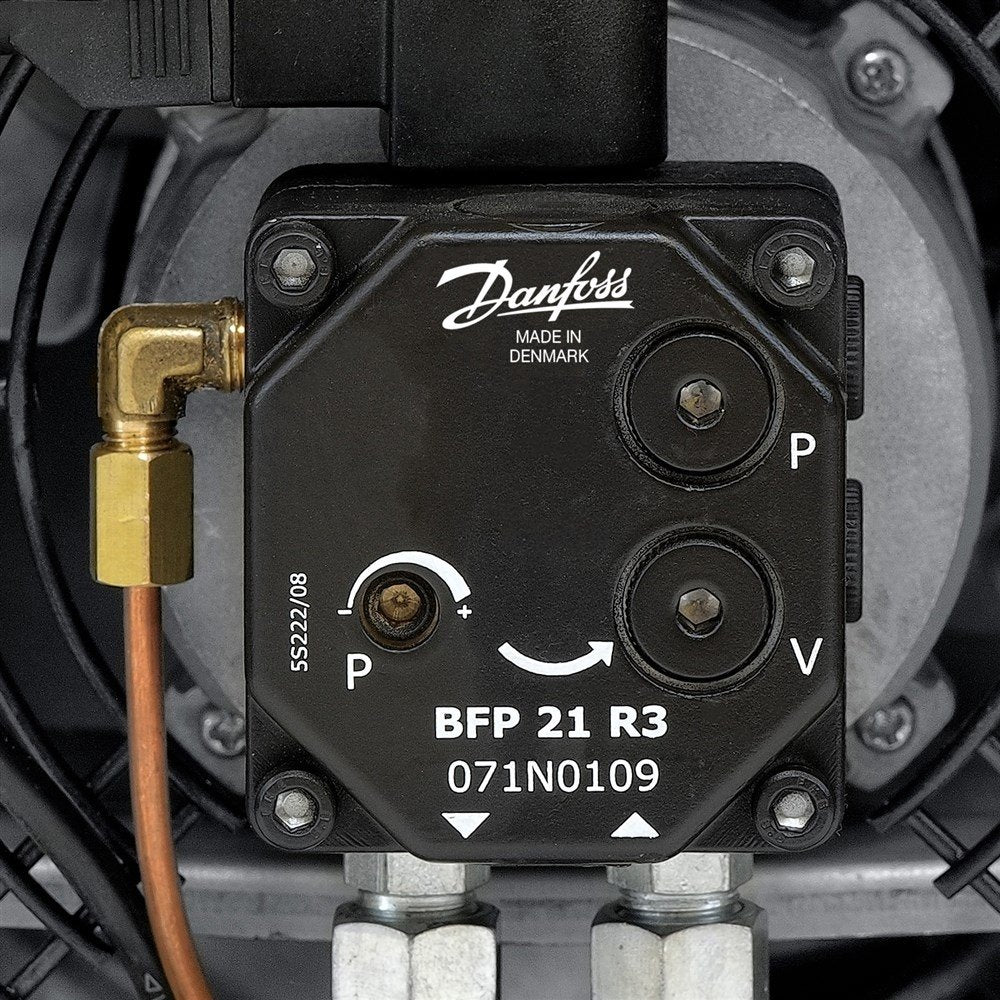Indirekt brinnande diesel värmare Trotec IDE 30 med stor luftutlopp och skorsten system