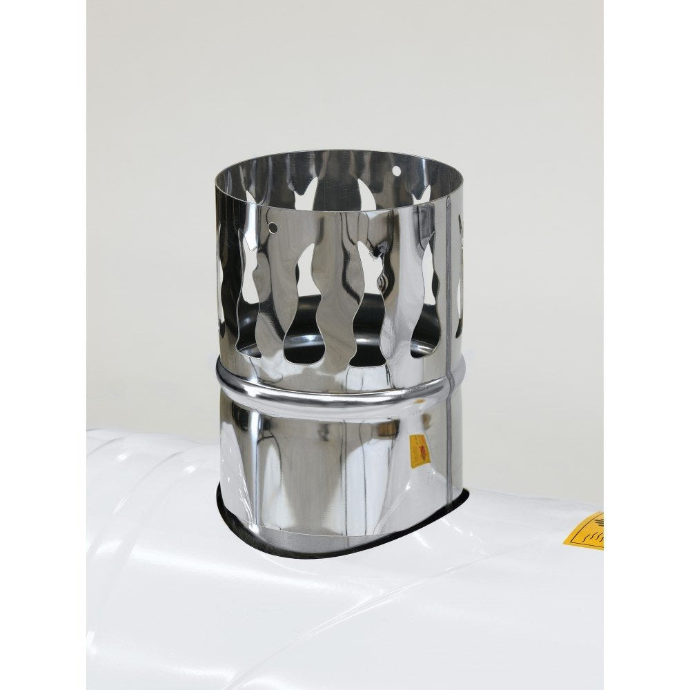 Indirekt brinnande diesel värmare Trotec IDE 30 med stor luftutlopp och skorsten system