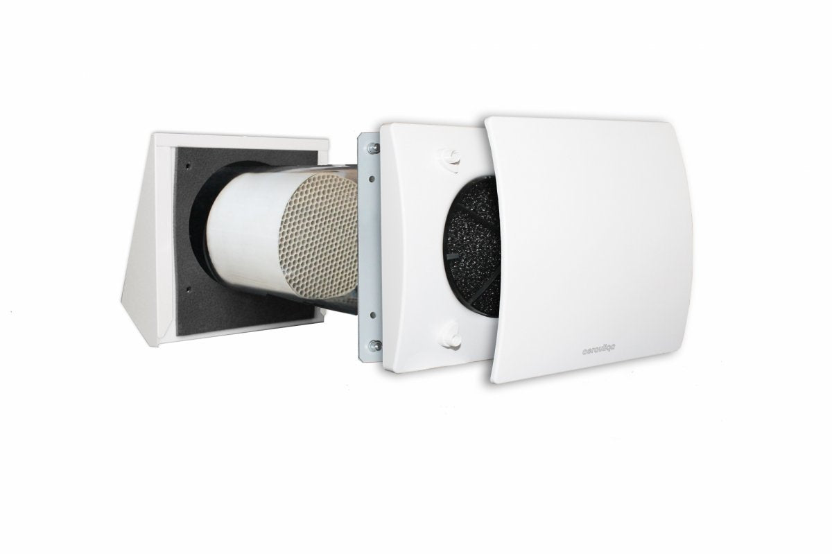 Väggmonterad mini rekuperator Aerauliqa Quantum HR 100 mm diameter