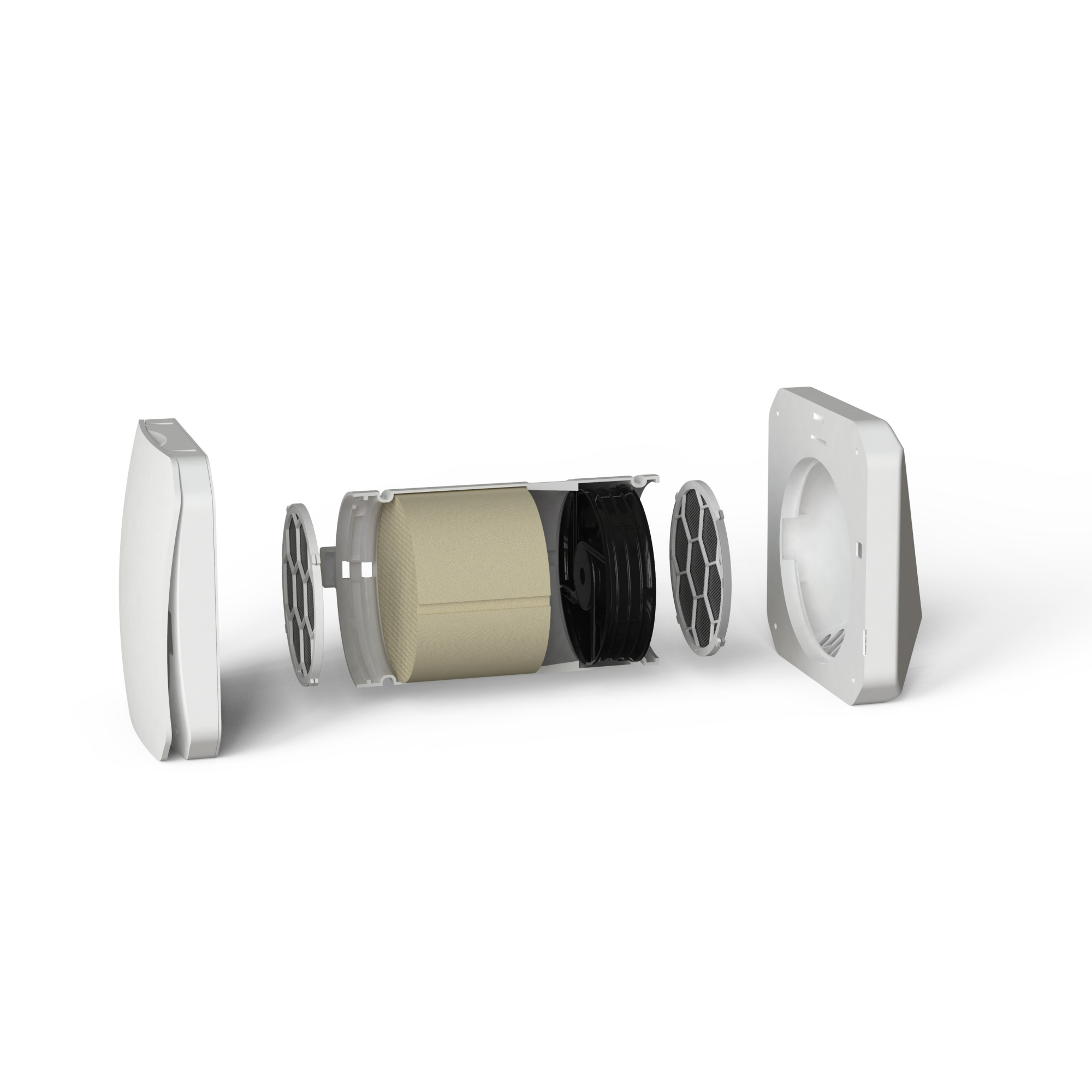 Väggmonterad mini rekuperator BSK Zephyr 160