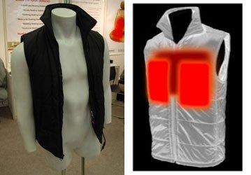 Värmande väst med litiumbatteri